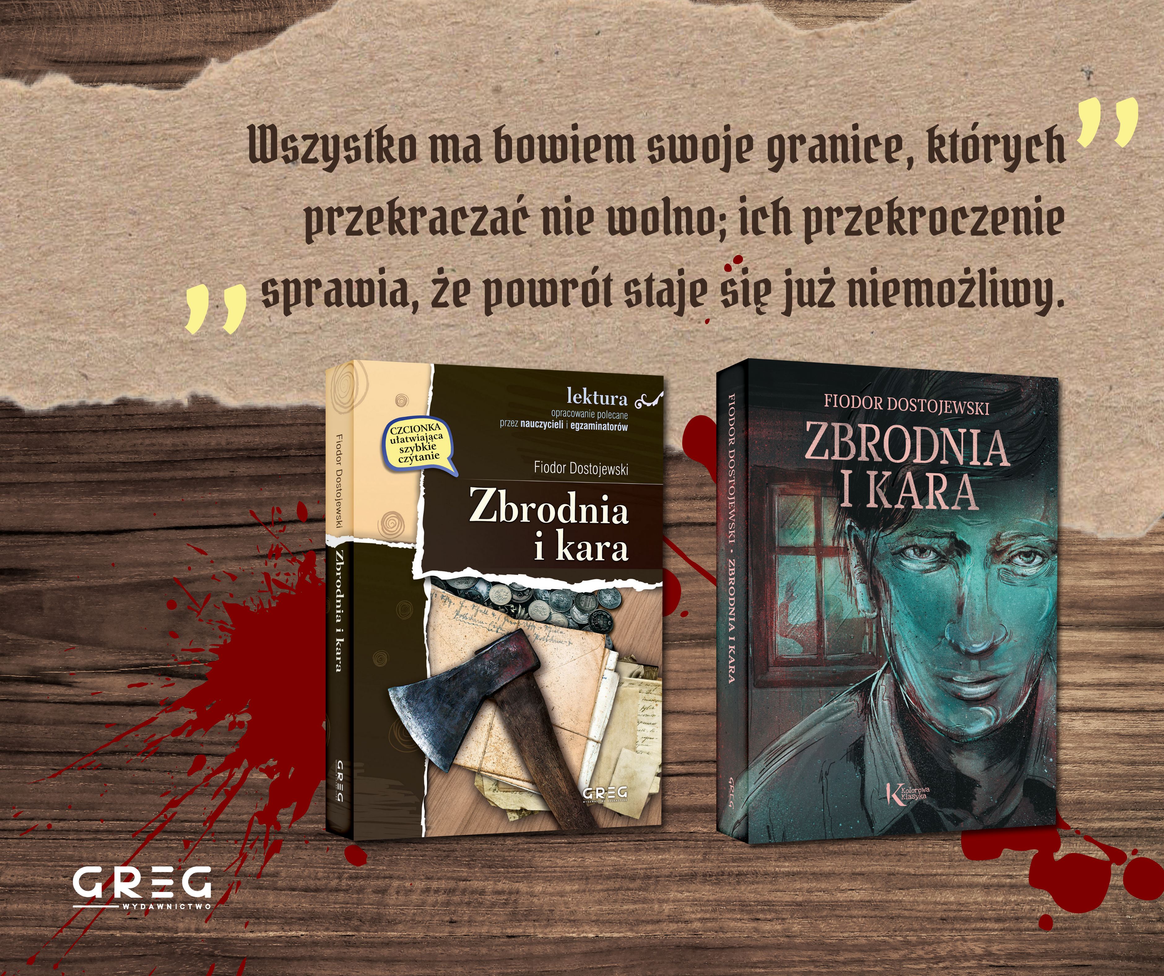 Dostojewski Zbrodnia i kara grafika nagłówek