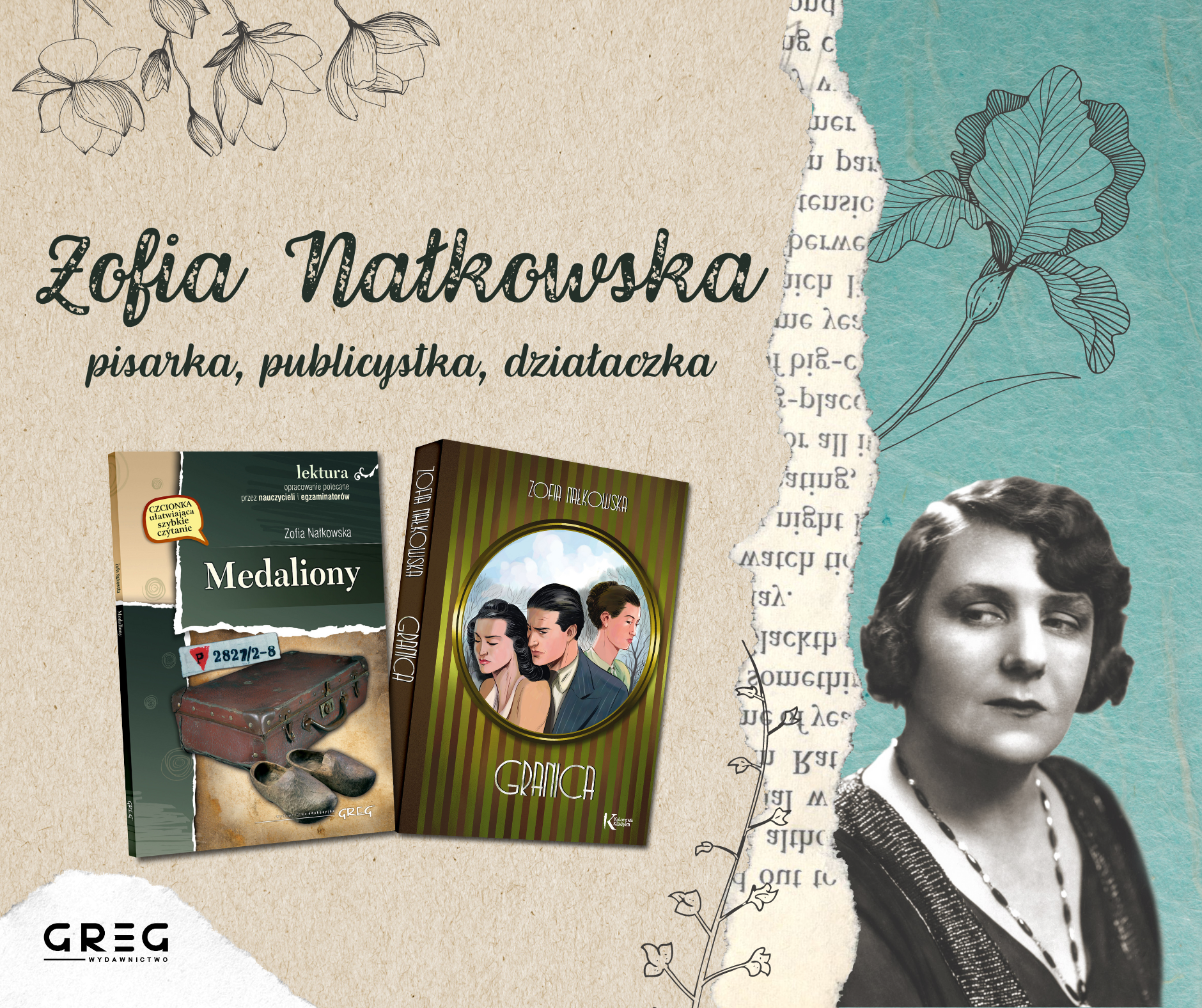 nagłówek grafika Zofia Nałkowska