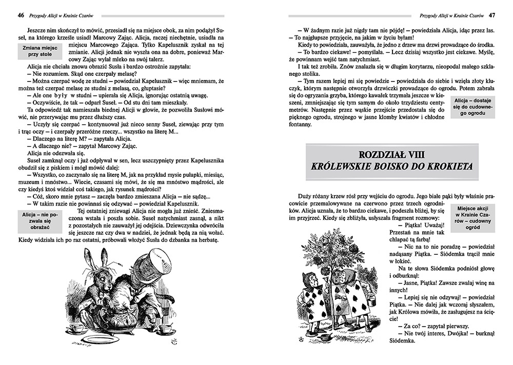 Alicja W Krainie Czarów Sprawdzian Z Lektury