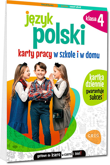Język polski. Karty pracy w szkole i w domu - klasa 4