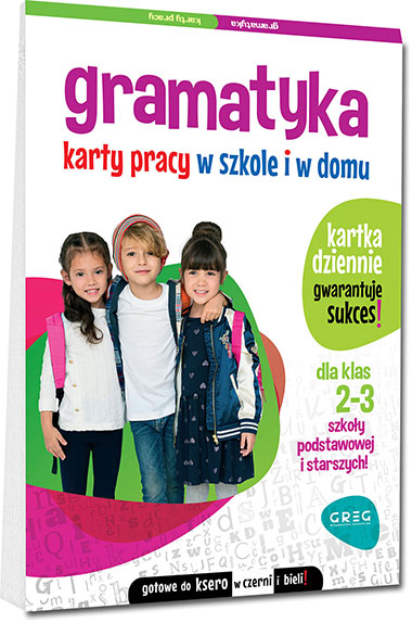 Karty pracy. Gramatyka - klasy 2-3