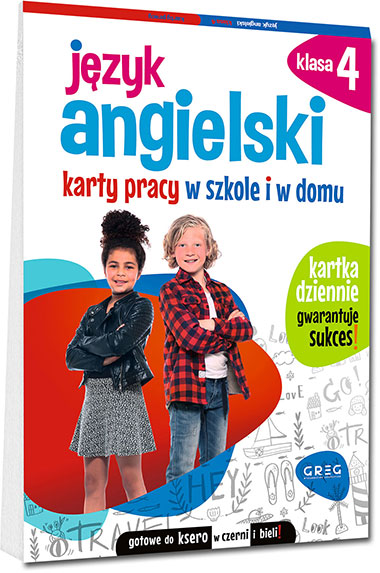 Karty pracy - język angielski - klasa 4. Materiały do książki - Wydawnictwo GREG