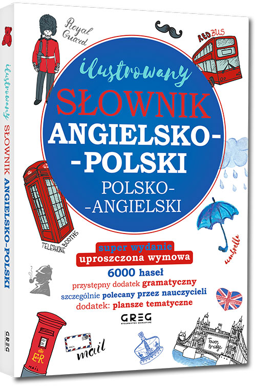 Ilustrowany słownik angielskopolski, polskoangielski (twarda oprawa